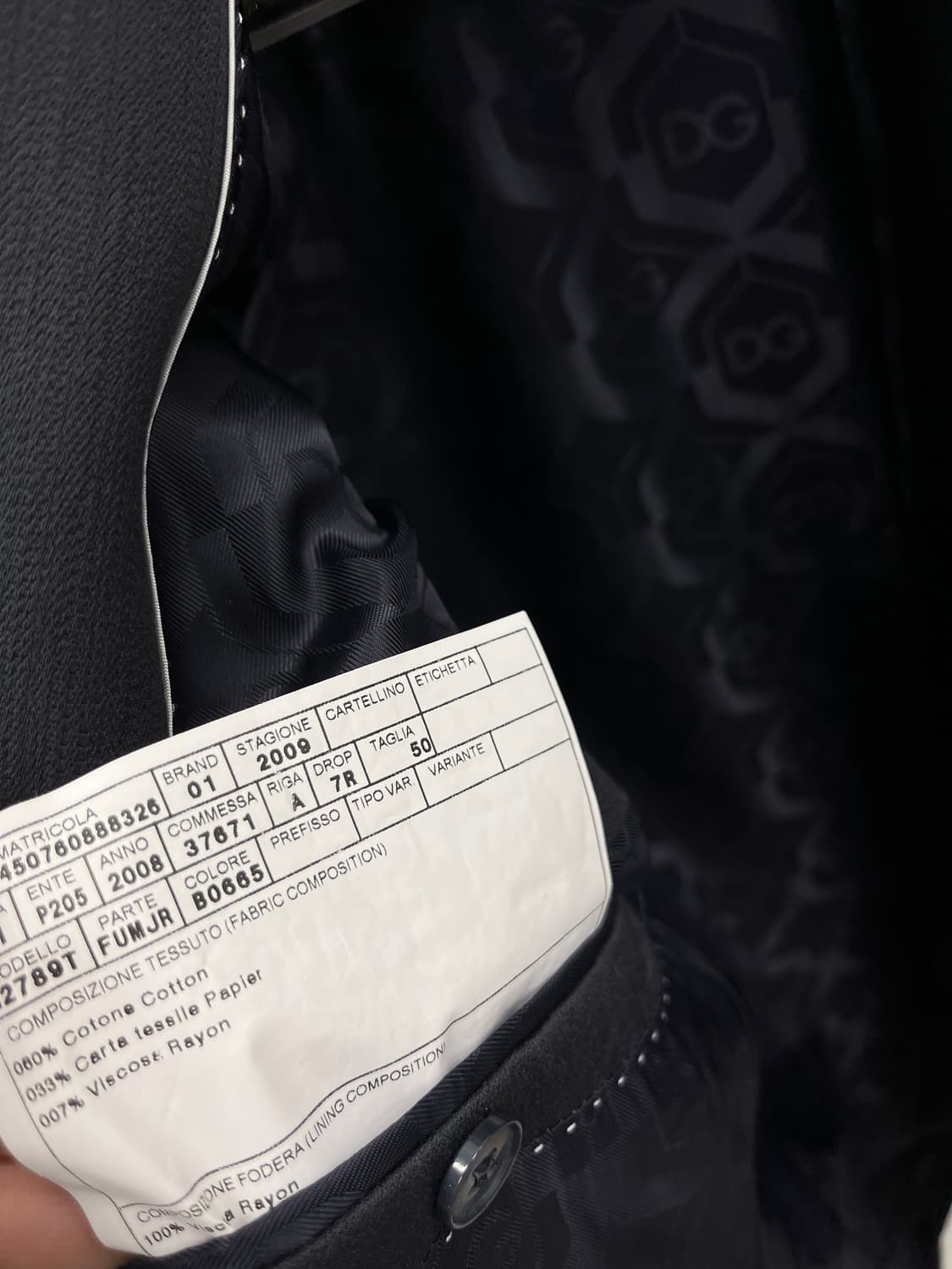 100) 돌체앤가바나 09 컬렉션 파이핑자켓 상품이미지8