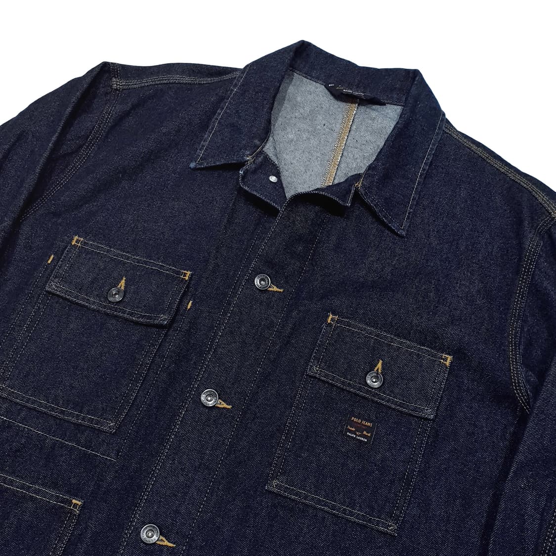 폴로 데님 초어 자켓 반 자켓 90s m (105) polo jeans 상품이미지3