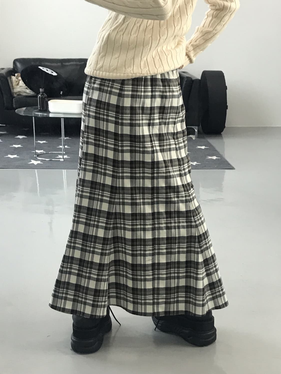 Jpn Checked Long Skirts 상품이미지4