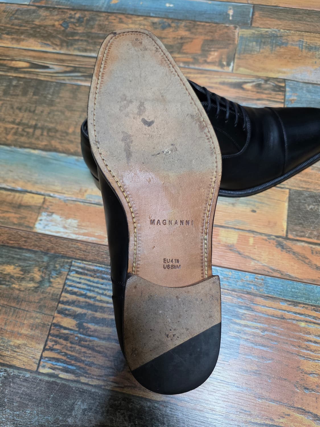 맥나니 블랙 가죽 옥스포드 슈즈 / 8반 (270) 상품이미지10