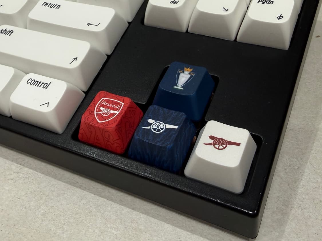 아스날 키보드 키캡 5종 세트 (25-26 유니폼 패턴) 상품이미지3