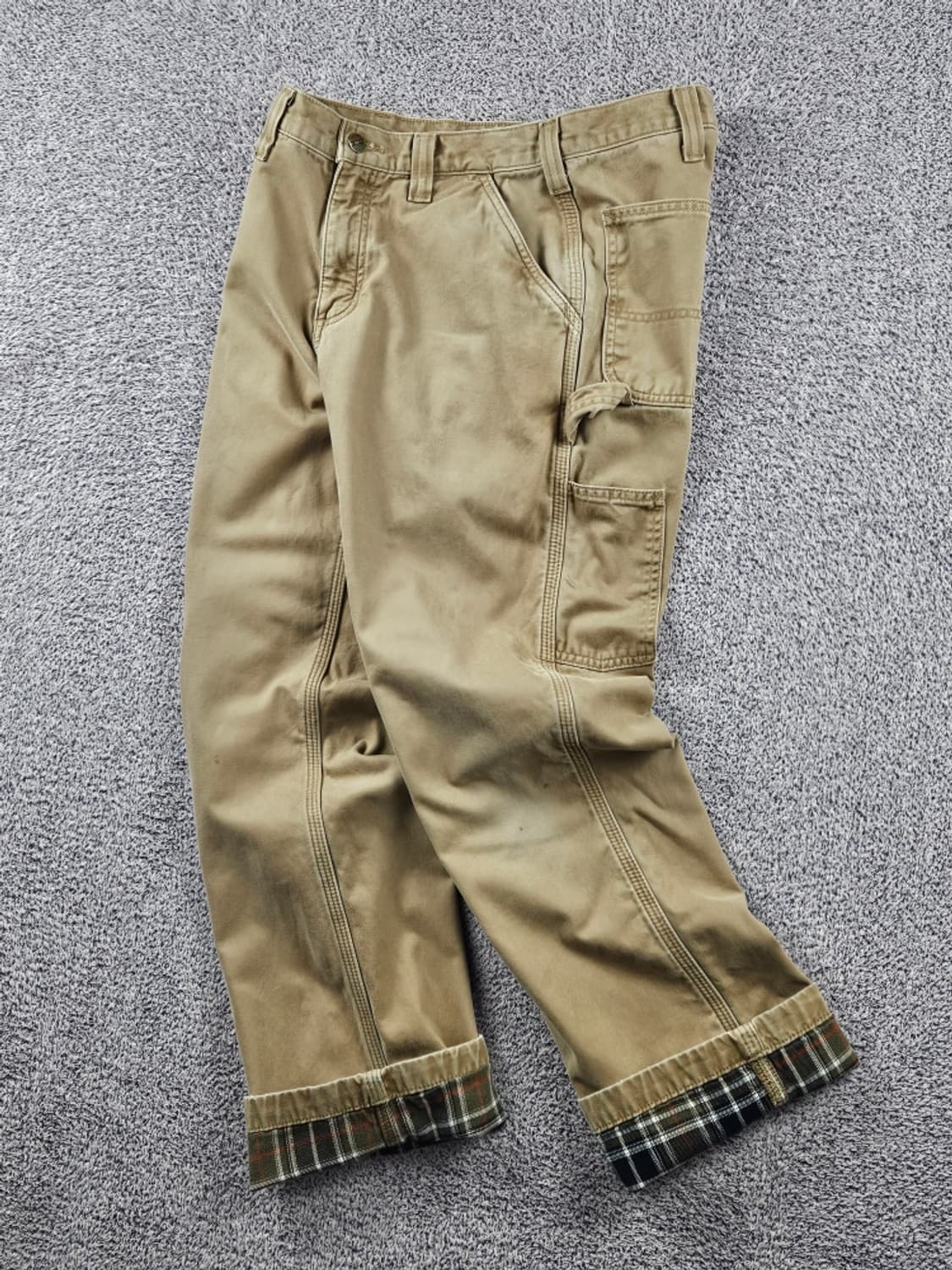 칼하트 헤비 플란넬 코튼 카펜터 워크 팬츠 ( 32X30 )/ 11102 상품이미지3