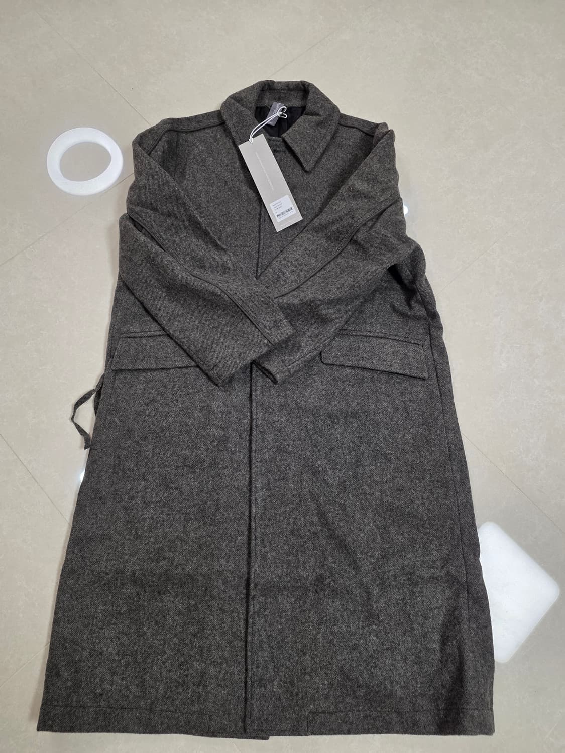 언어펙티드 piped single coat olive grey 상품이미지3