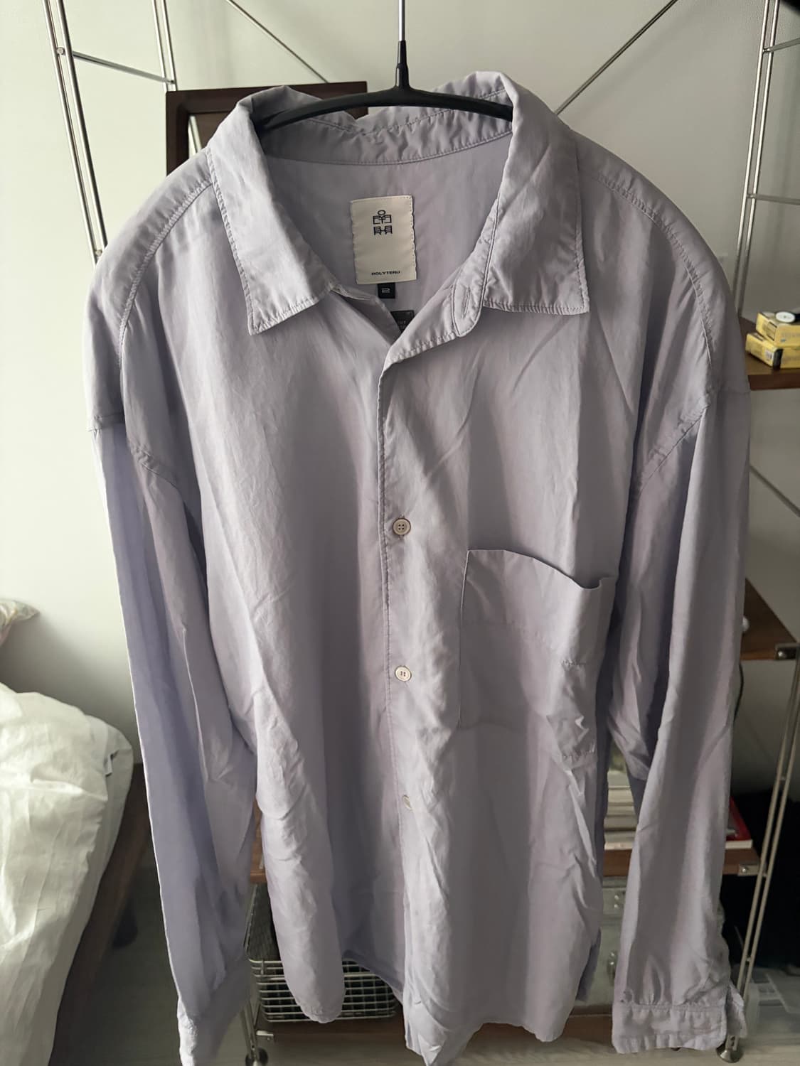 폴리테루 텐코 워시드 미드 블루 2사이즈 상품이미지1