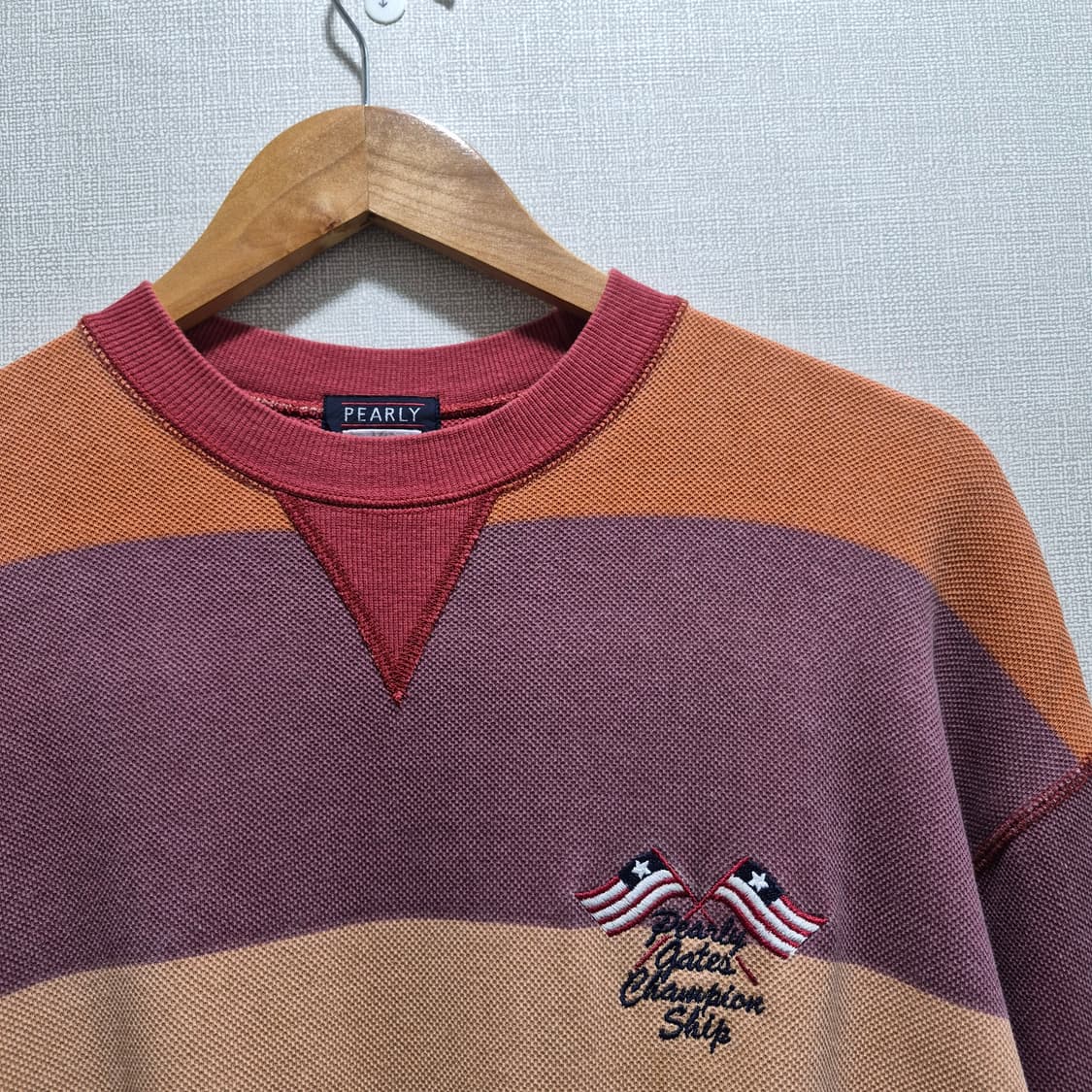 (S) 파리게이츠 컬러블록 라운티 크루넥 상품이미지2