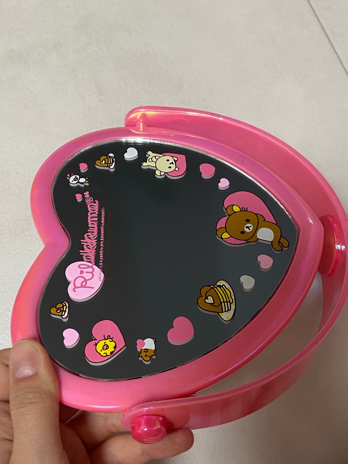 리락쿠마 하트 탁상 거울 상품이미지5