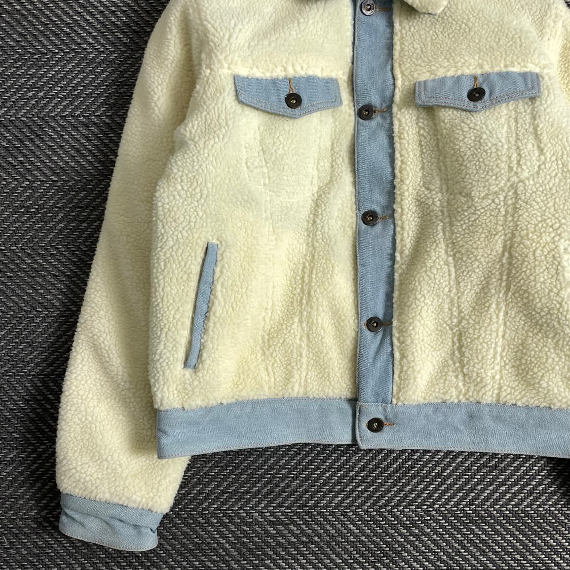 에비수 쉐르파 믹스업 데님 트러커 자켓o 2957 상품이미지3
