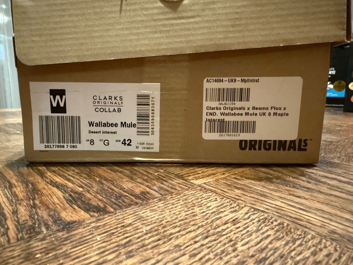 [UK8] 클락스 빔즈 엔드 왈라비 뮬 메이플 상품이미지2