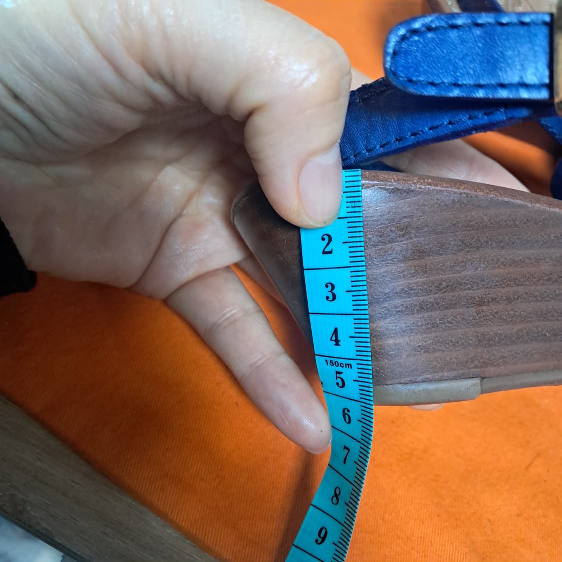 토리버치 블루 웨지 샌들 6.5 약235 상품이미지9