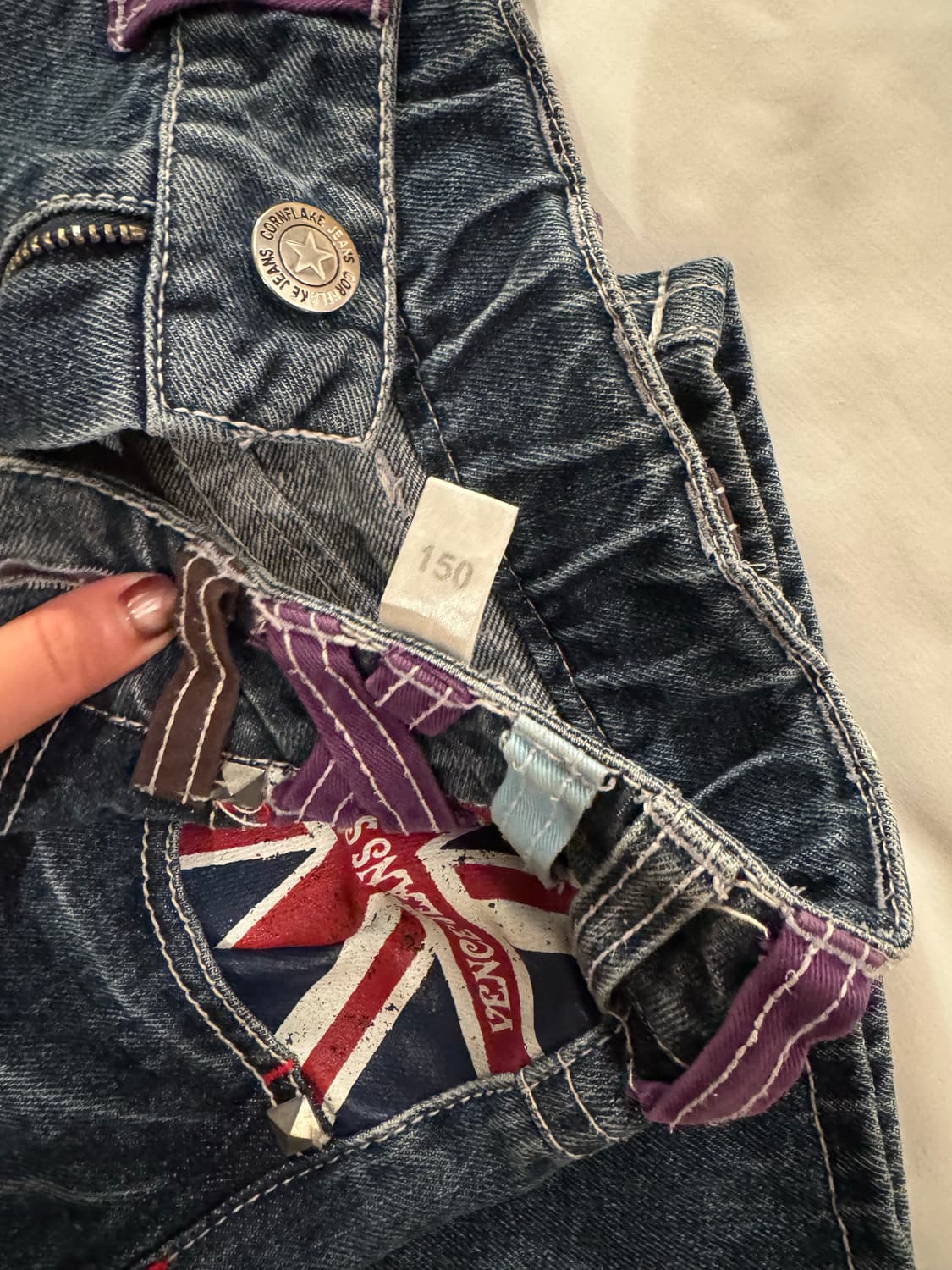 Vintage denim pants woman 상품이미지4