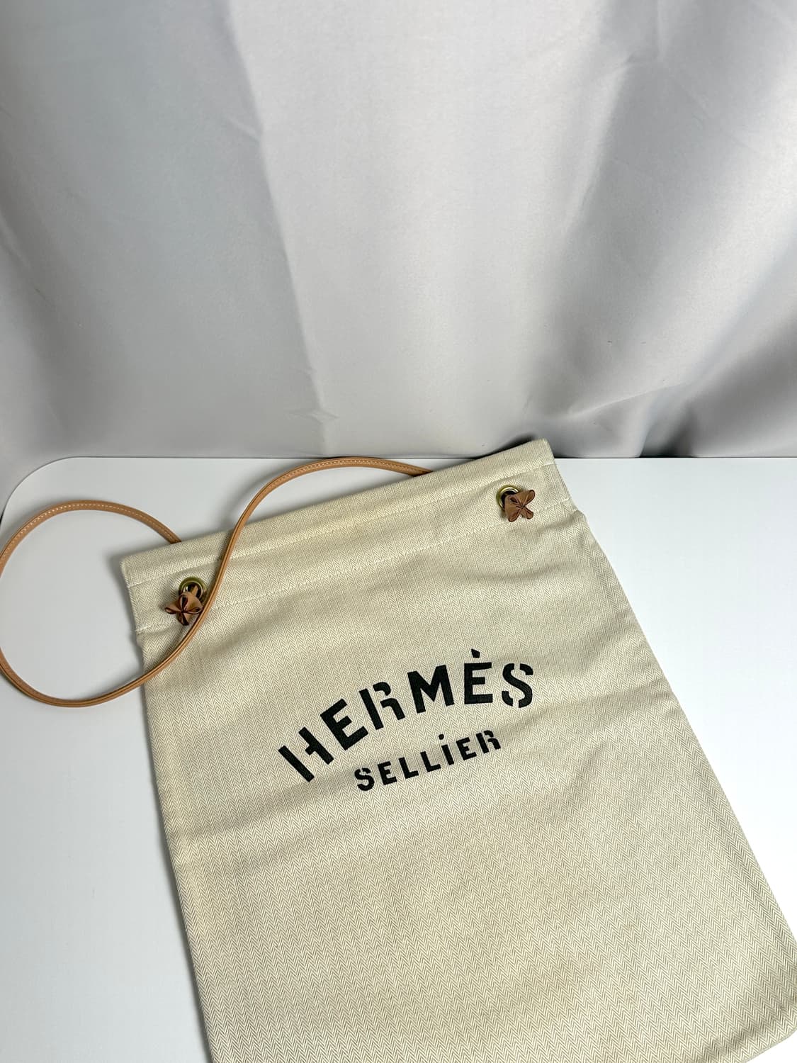 에르메스 알린 캔버스 숄더백 베이지 상품이미지5
