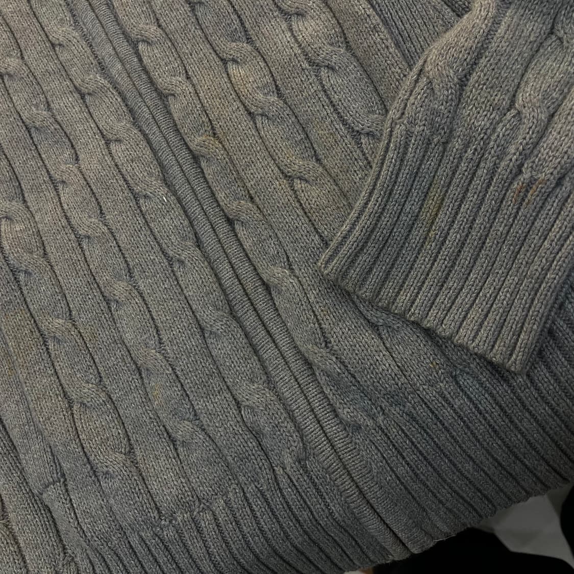 폴로 랄프로렌 그레이 케이블 니트 가디건 M 상품이미지7
