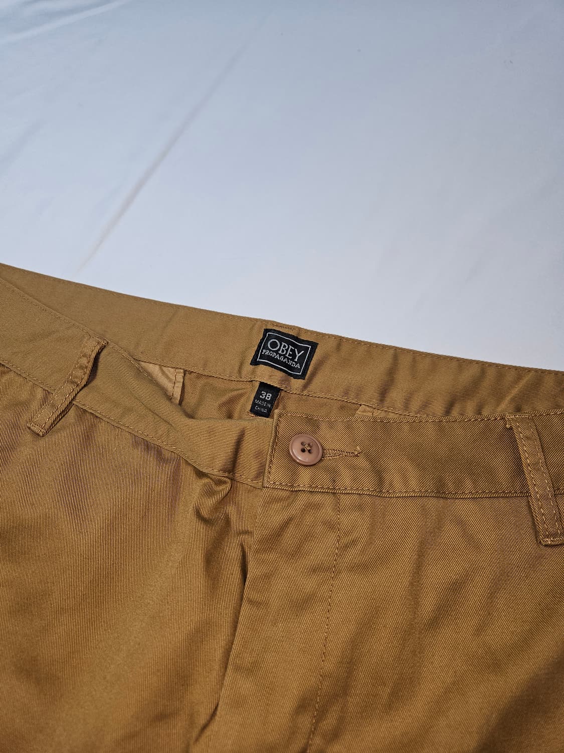 00s 오베이 OBEY 빈티지 워크팬츠 코튼 치노 크롭 38 상품이미지3