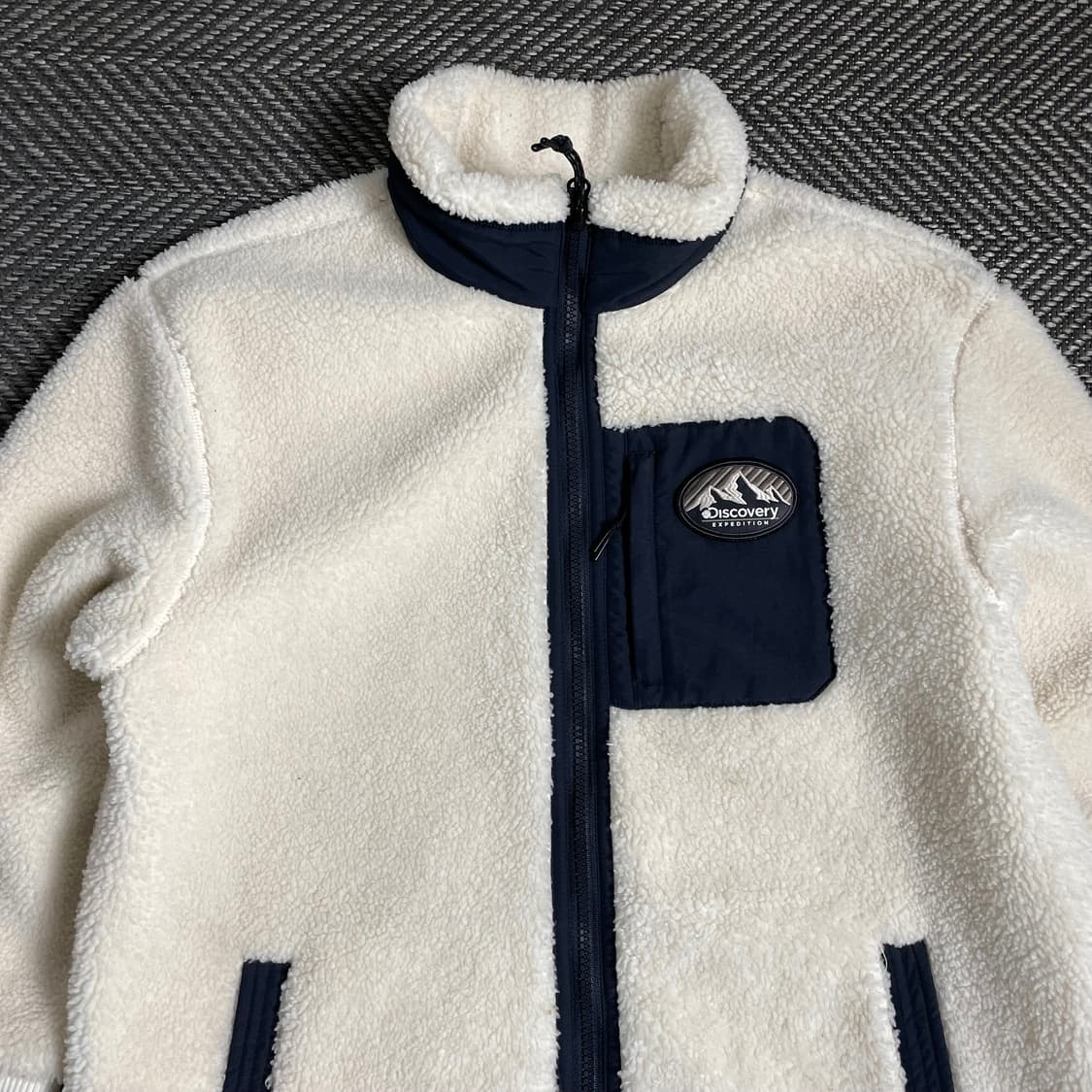 디스커버리 양털 쉐르파 반코트 롱 플리스 자켓 y 4860 상품이미지4