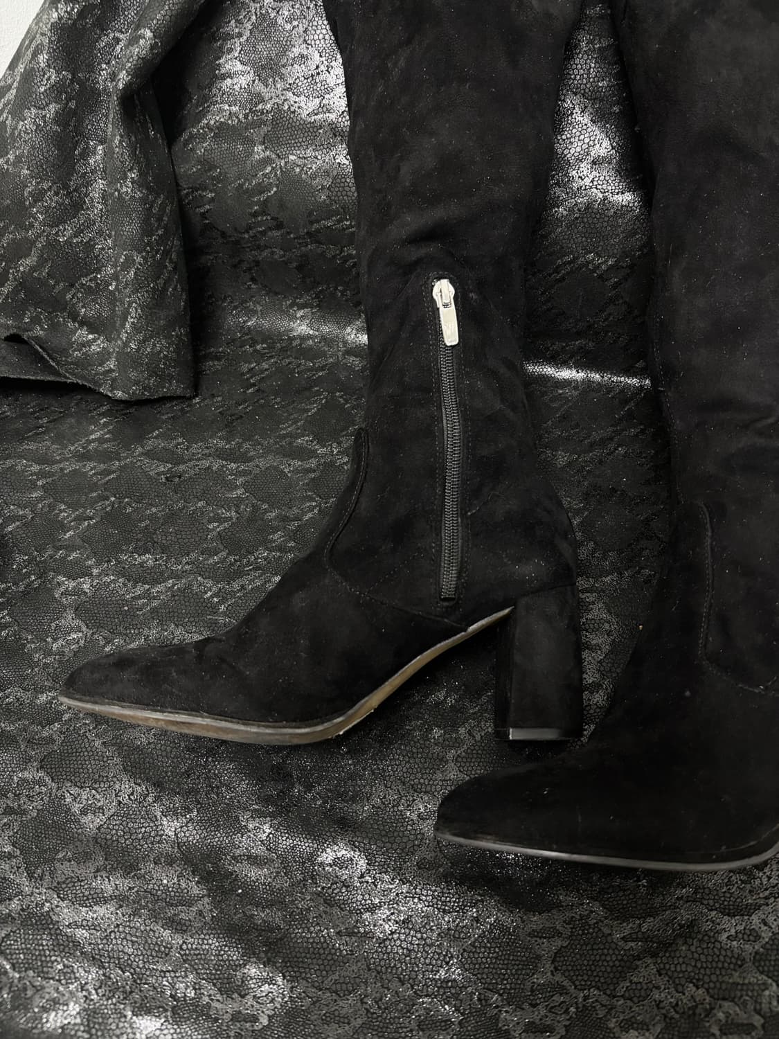 “Vintage” Y2K Mood Black Long Boots 상품이미지3