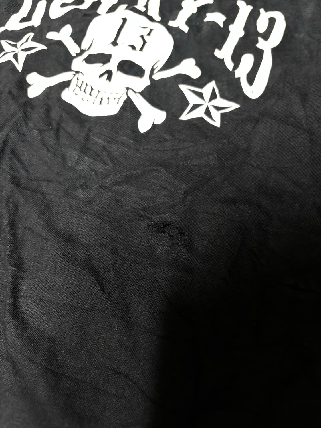 “Unknown” Lucky-13 Skull Print Tee 상품이미지3
