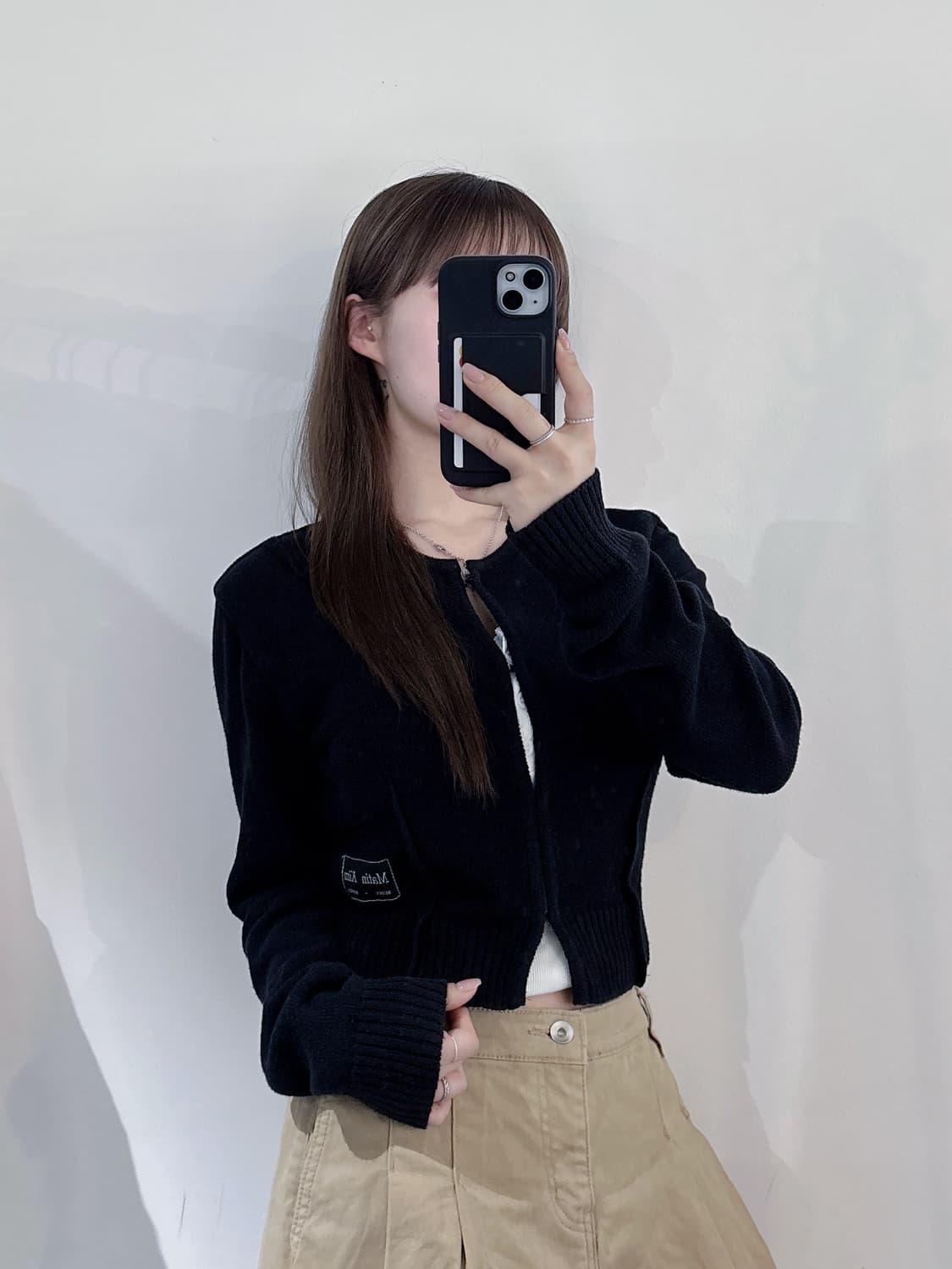마뗑킴 후크 크롭 가디건 상품이미지1