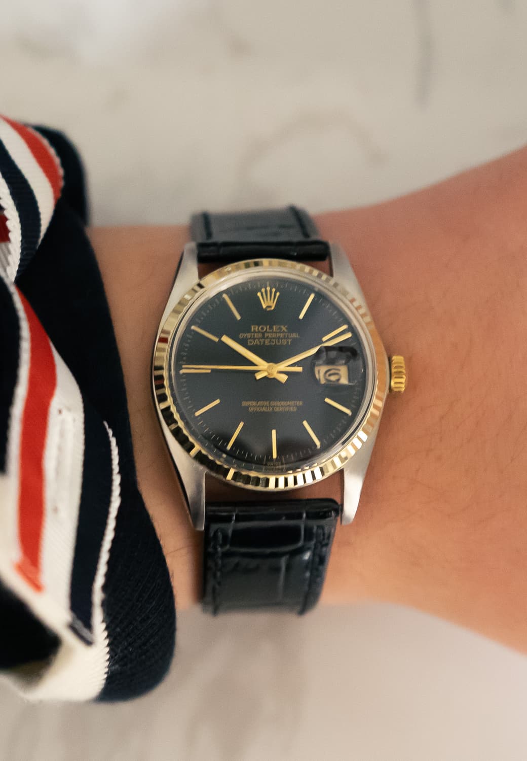 롤렉스 데이저스트 16013 콤비 검판 다이얼 시계 상품이미지1