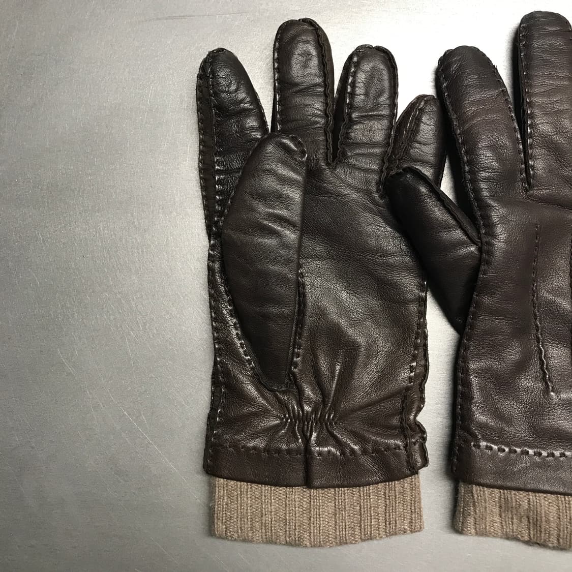 로로피아나 가죽 장갑 브라운 L 상품이미지4