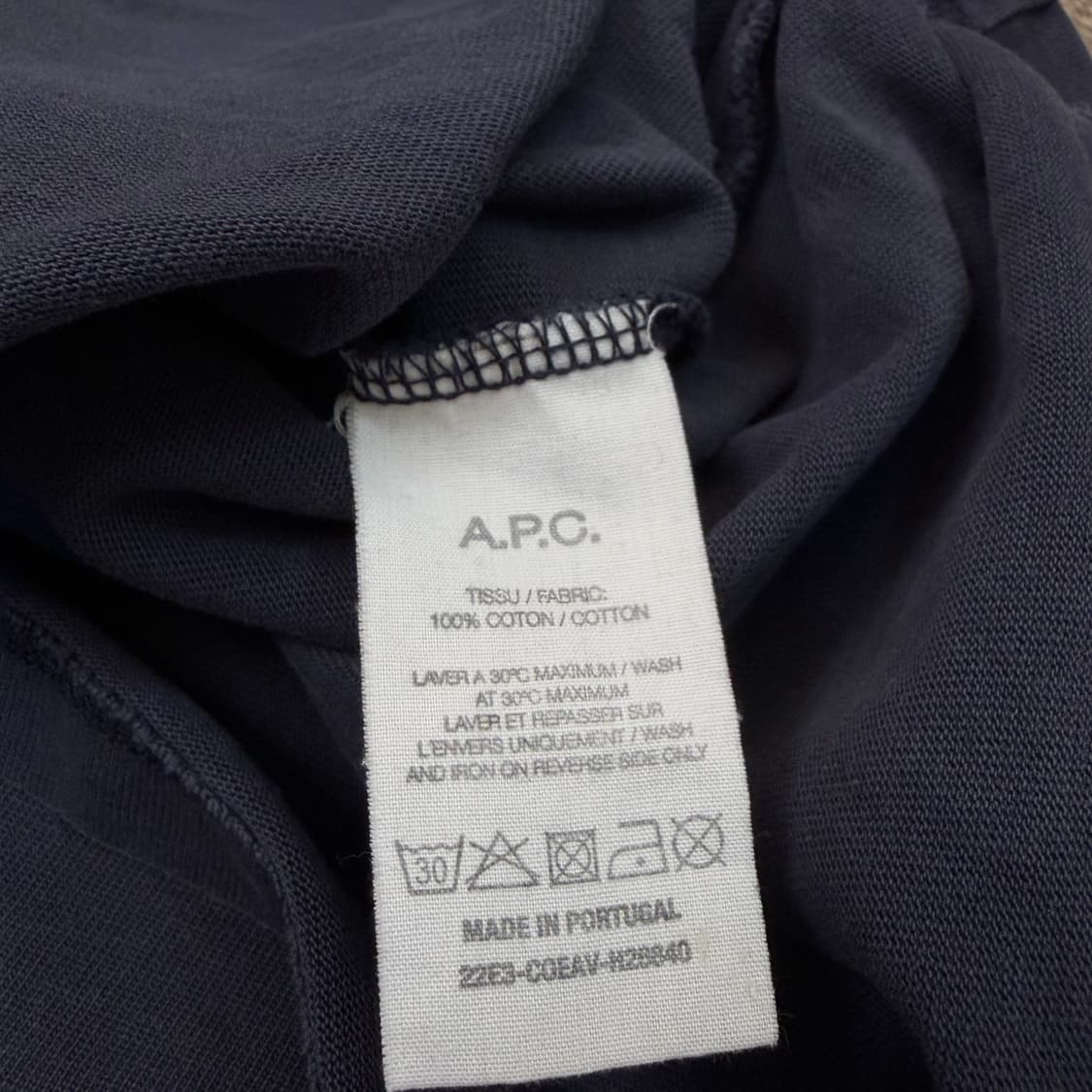 apc 아페쎄 자수로고 반팔티  상품이미지4