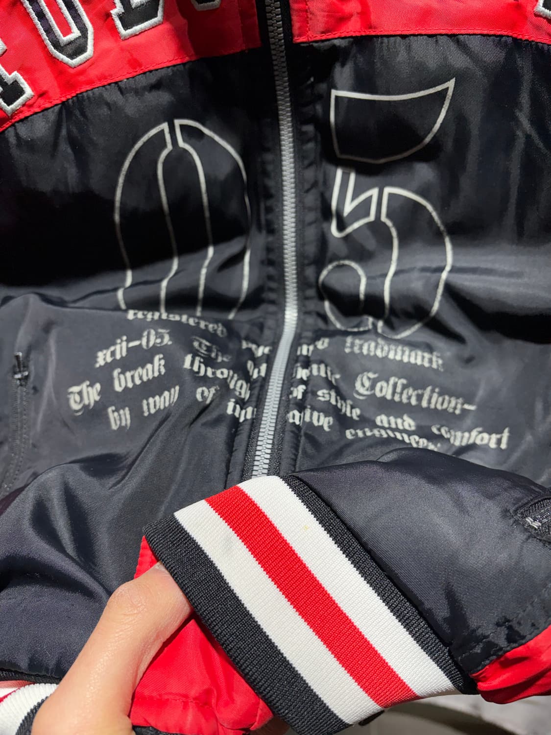 M FUBU 우먼스 스펠링 로고 라쿤 후드 패딩 상품이미지8