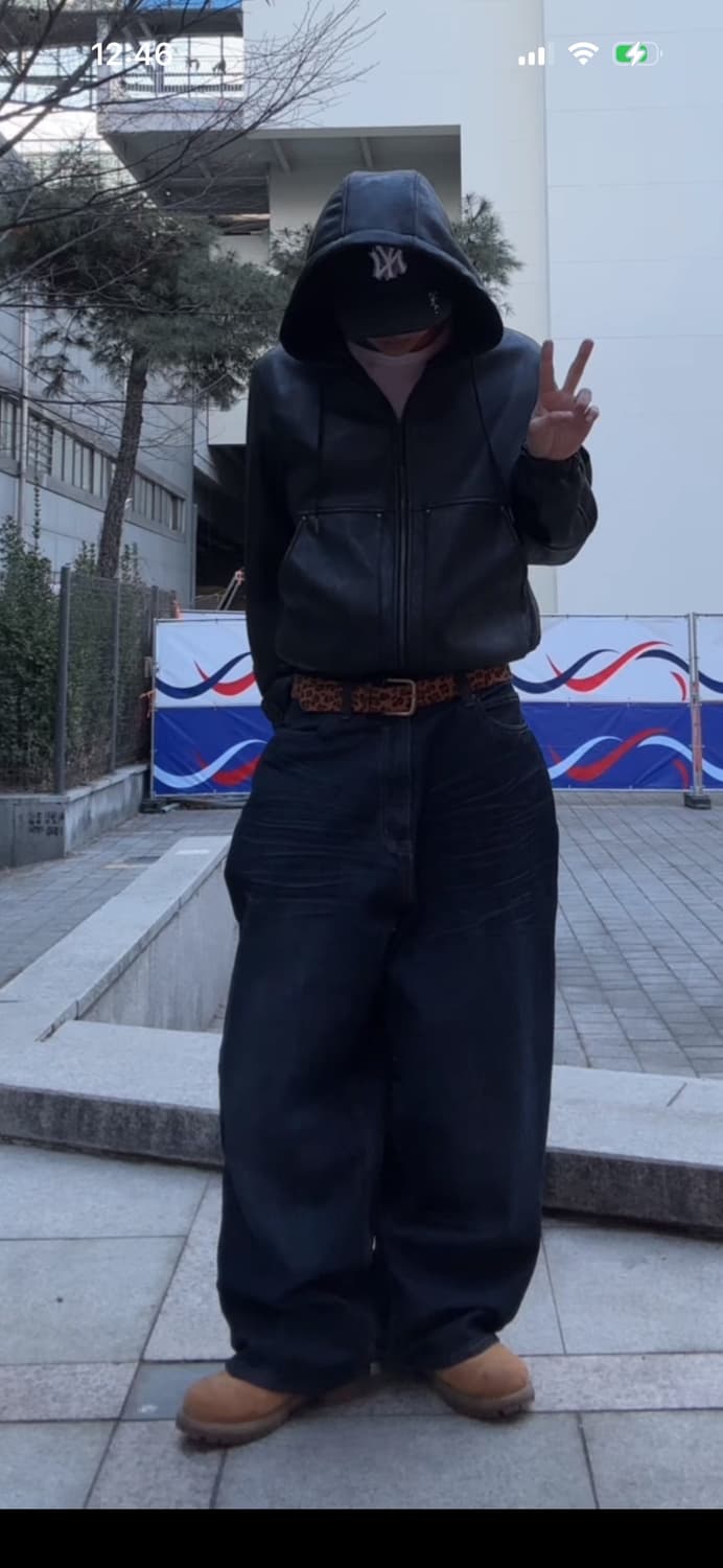 자라 가죽후드 M사이즈 상품이미지3