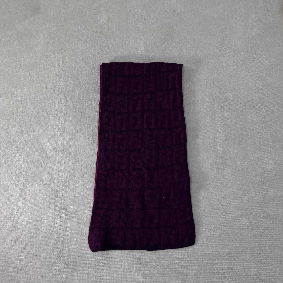 펜디 FF주카패턴 버건디 울 머플러  상품이미지2