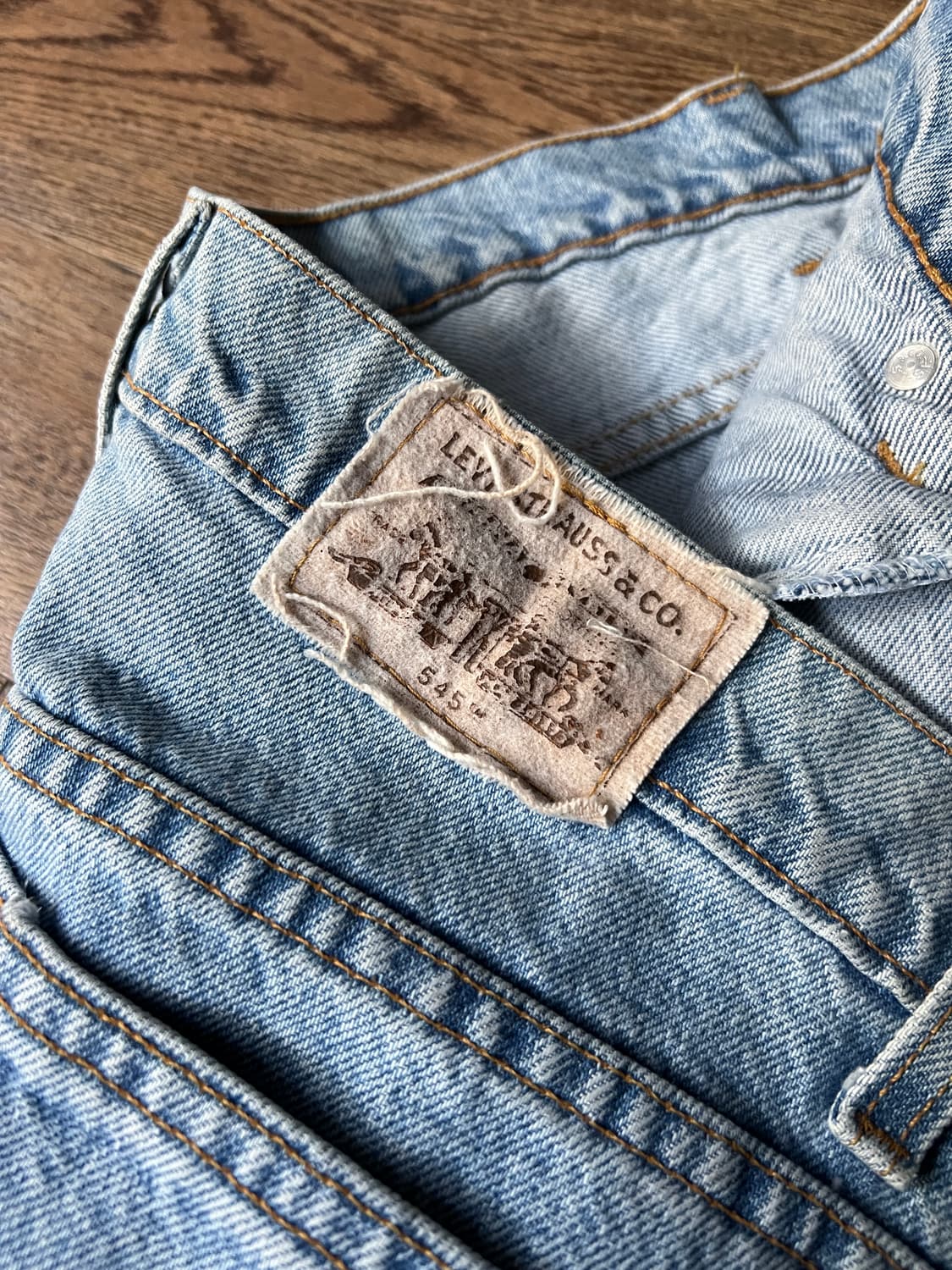 [40]90's 리바이스 USA 545 루즈 배기핏 데님 팬츠 상품이미지6