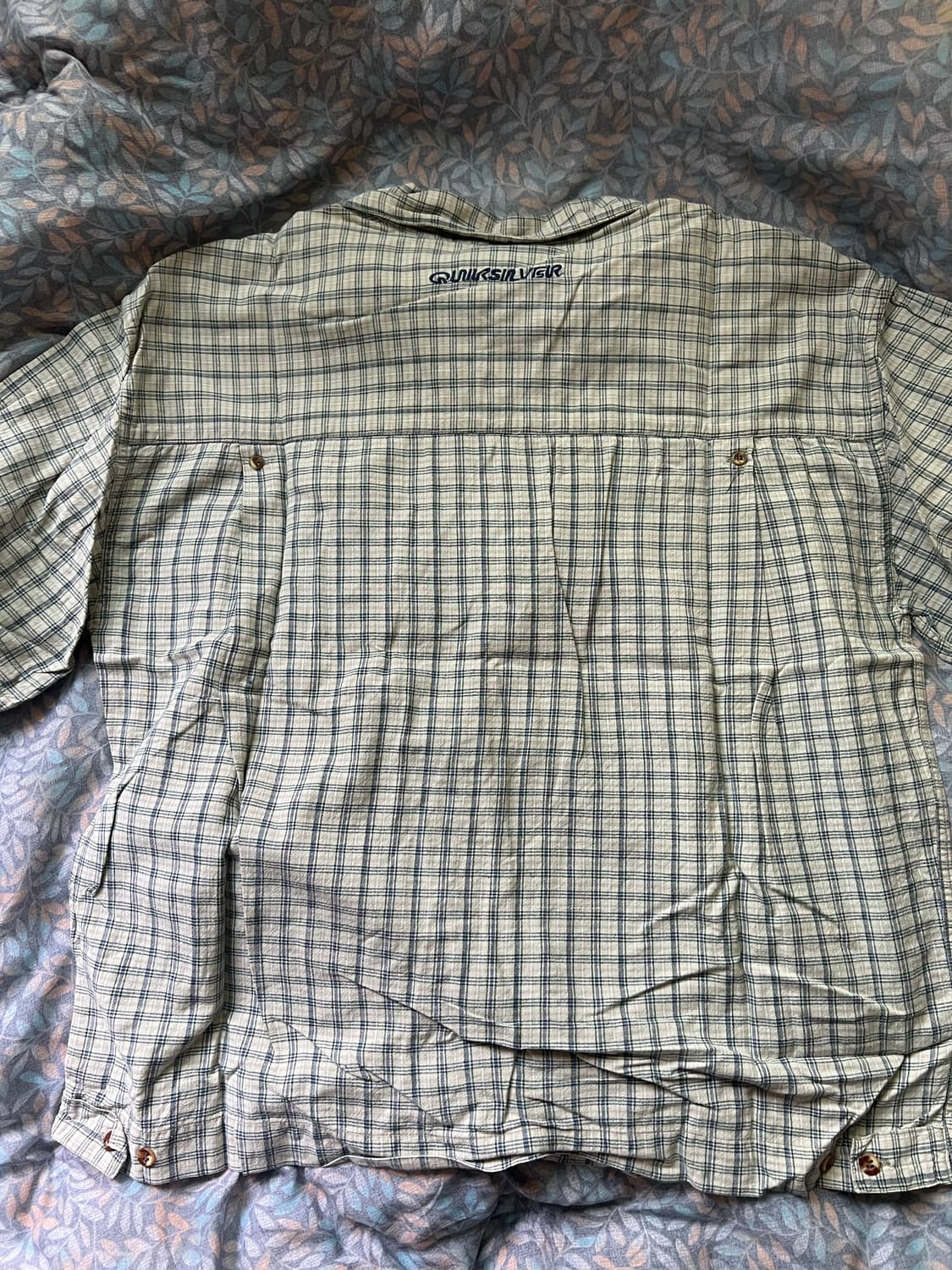 빈티지 90s 퀵실버 크롭 체크셔츠 상품이미지2