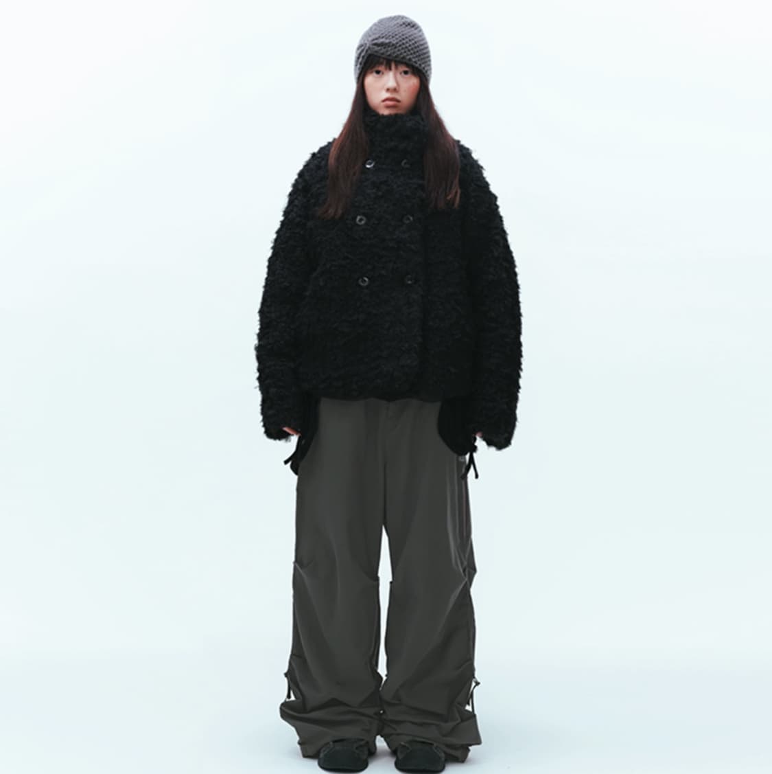 코이세이오 헤어리 퍼자켓 블랙 상품이미지2