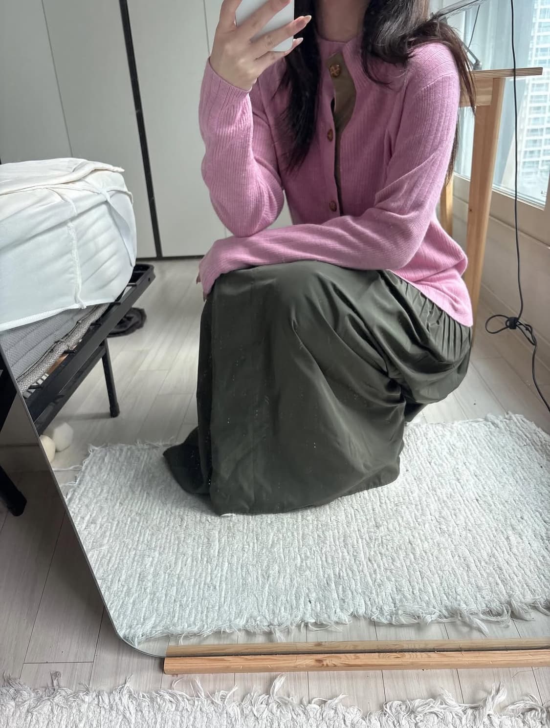 J.Press Soft Pink Rib Cardigan 상품이미지3