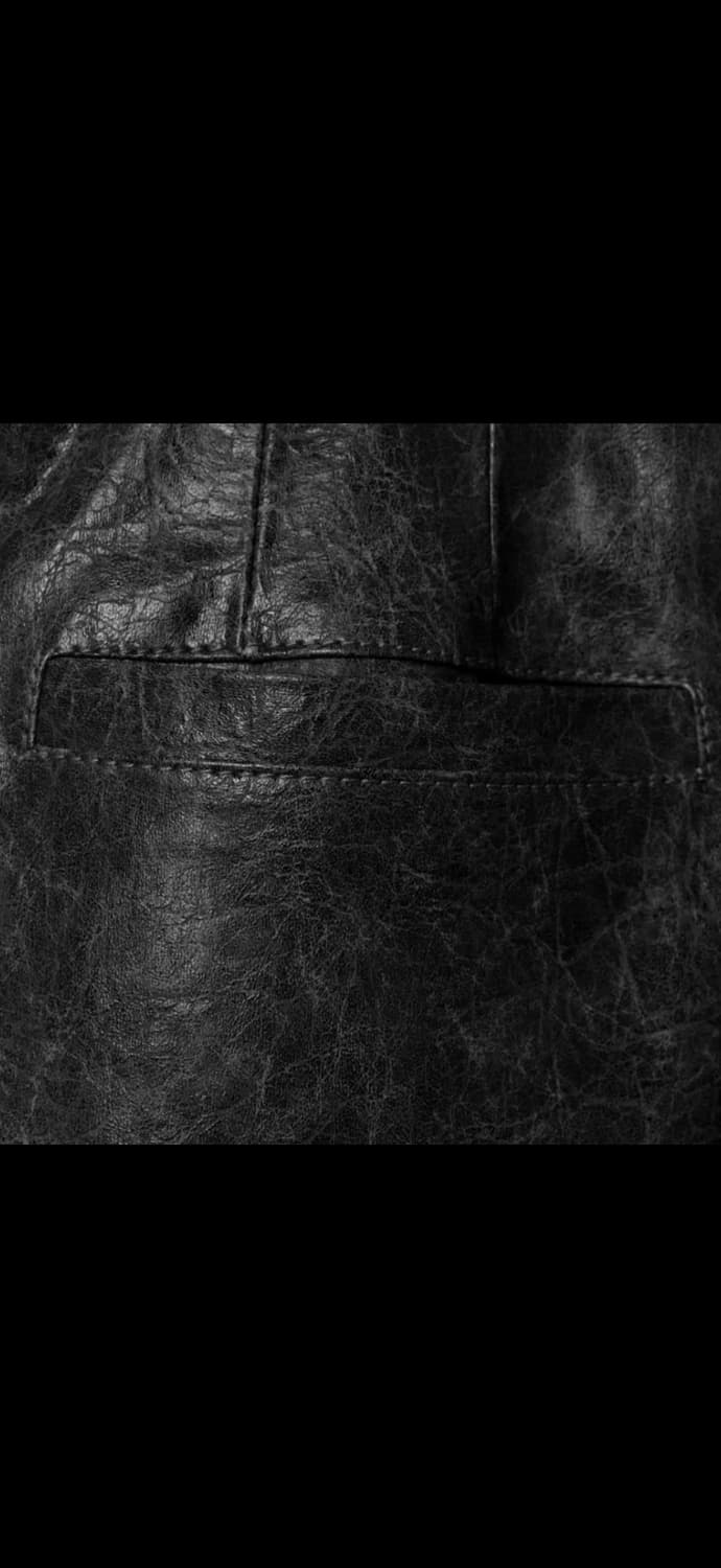 더일마 에코 레더 팬츠 브라운 상품이미지4