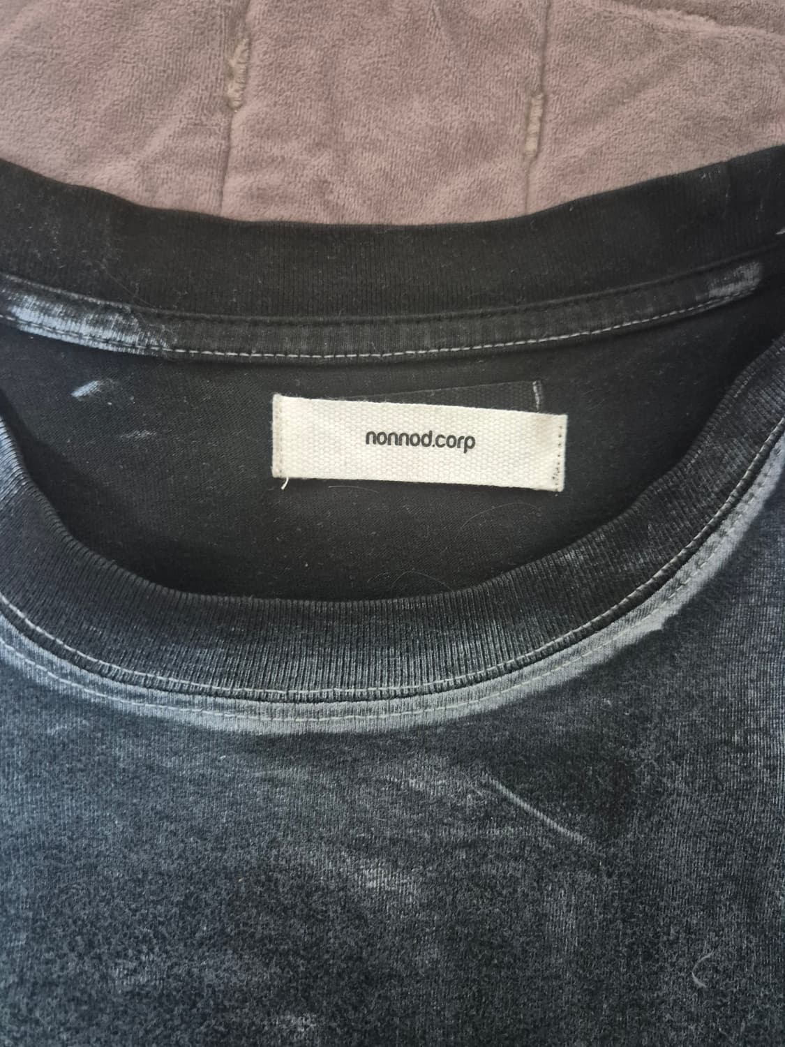 논노드 밀키 워시드 레이어드 티셔츠2사이즈 판매합니다@ 상품이미지2