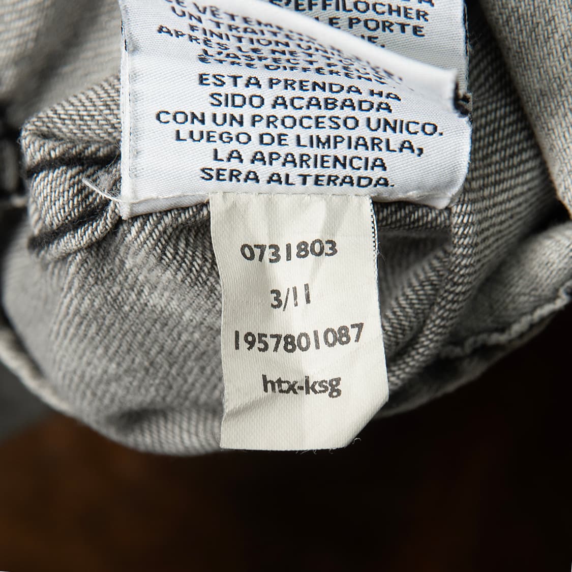 [S] 타미힐피거 웨스턴 데님 셔츠 워시드 그레이  상품이미지8