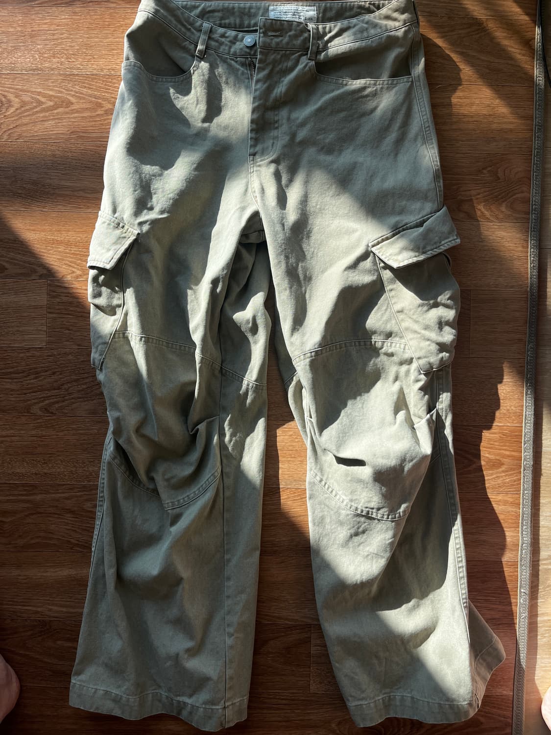 [0]다이브인 워시드 베른 카고 팬츠 베이지 (무민서) 상품이미지7