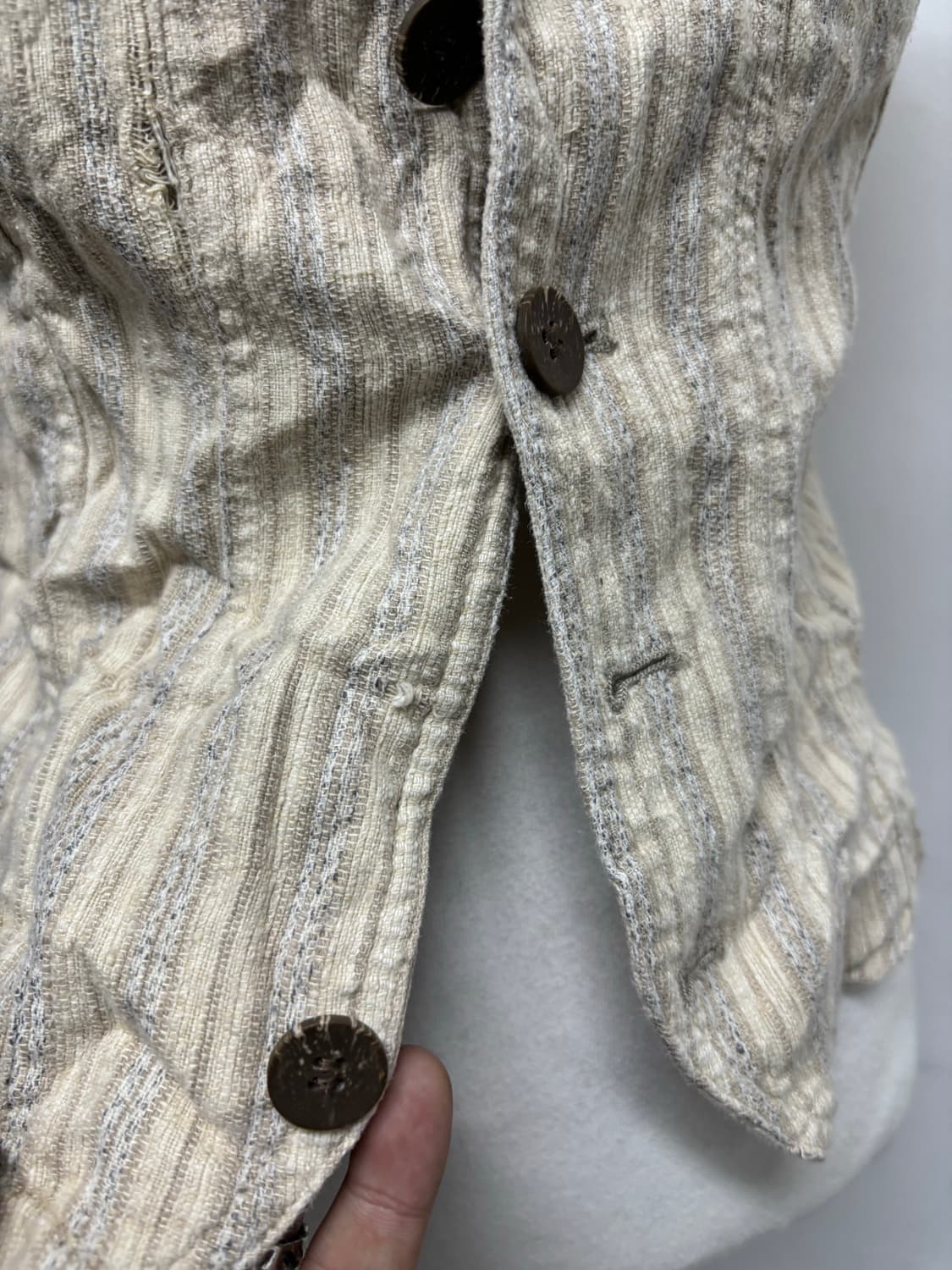 vintage Stripe Crop Vest 상품이미지3