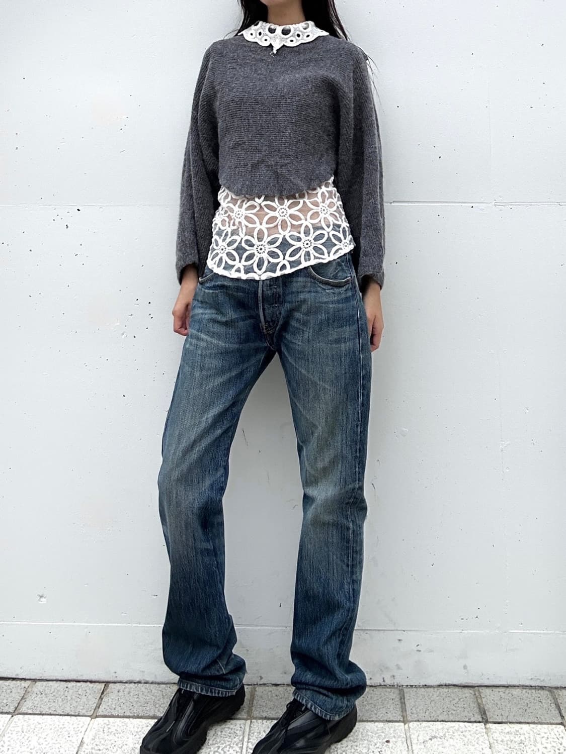 LEVI'S 501 straight crack denim pants 상품이미지6