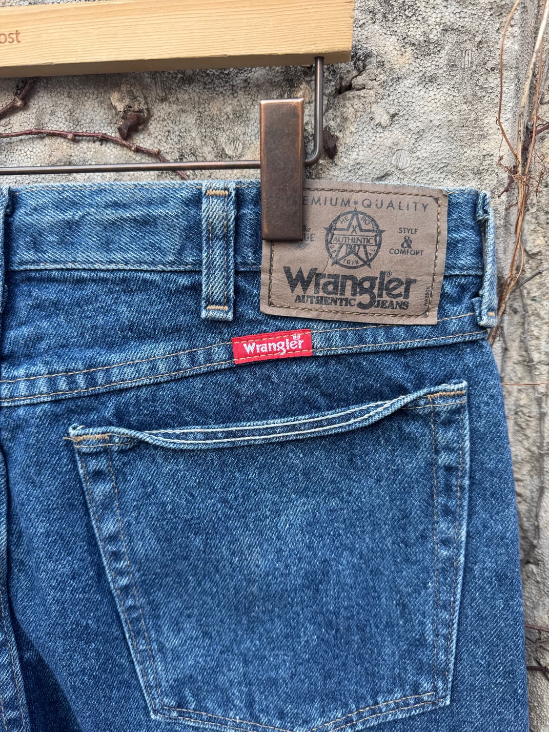 90s 랭글러 빈티지 96501ds 테이퍼드핏 데님 팬츠 34 상품이미지9