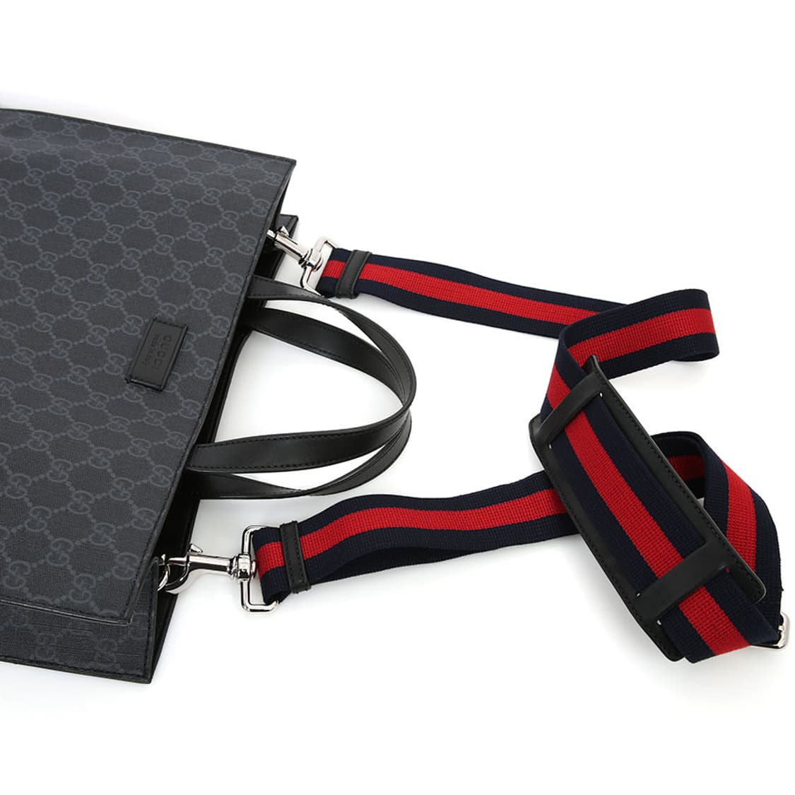 구찌 GG 수프림 스퀘어 토트 크로스 블랙 숄더백 495559 상품이미지6