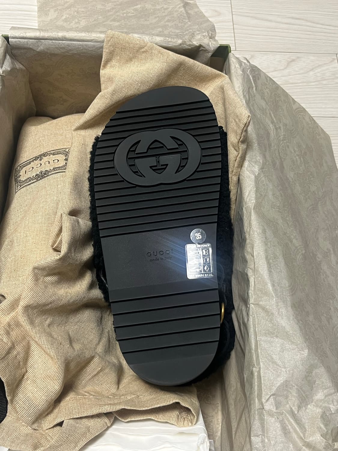 [새상품] 구찌 더블 G 샌들 블랙 EU35 (225-230) 상품이미지2