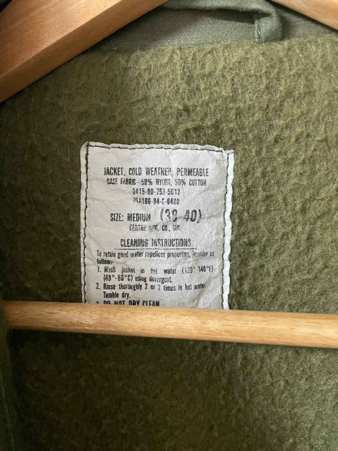 80s A-2 덱자켓 OG Msz (실측 100) 상품이미지6