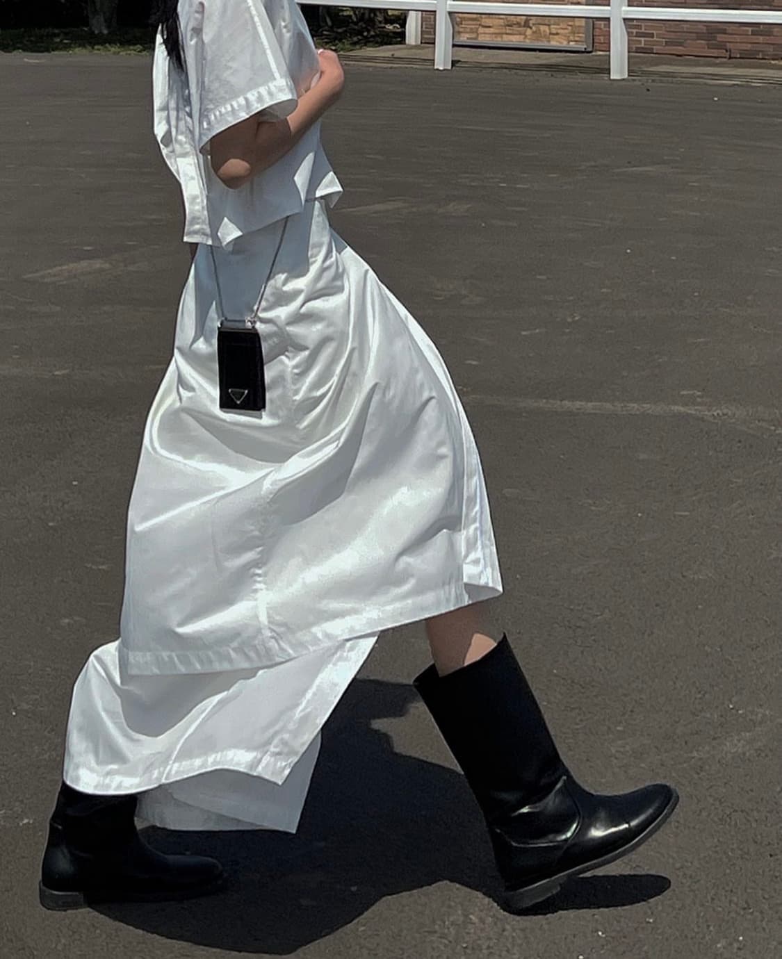 트리밍버드 레이어드 랩 스커트 상품이미지4