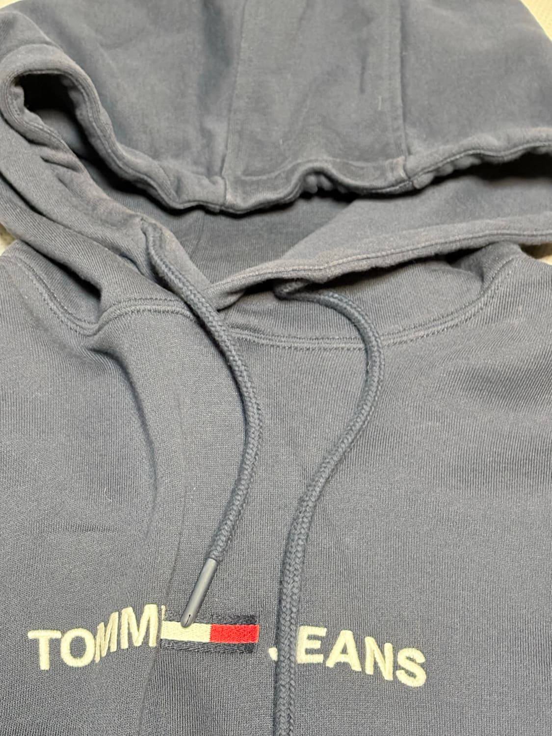 타미힐피거 타미진스 리니어로고 후드티 네이비 상품이미지4