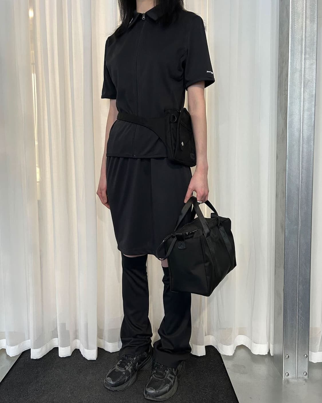 지초이 JICHOI 숏 슬리브 집 셔츠 & 스커트 팬츠 상품이미지3