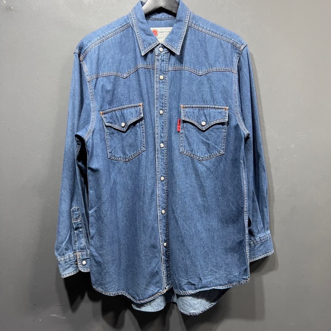 럭키스트라이크 워크 데님셔츠 상품이미지2