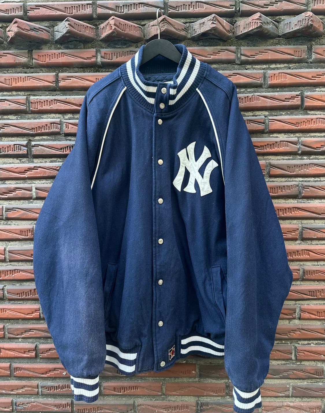 빈티지 90s JH Design 뉴욕 양키즈 울 바시티 자켓 상품이미지1
