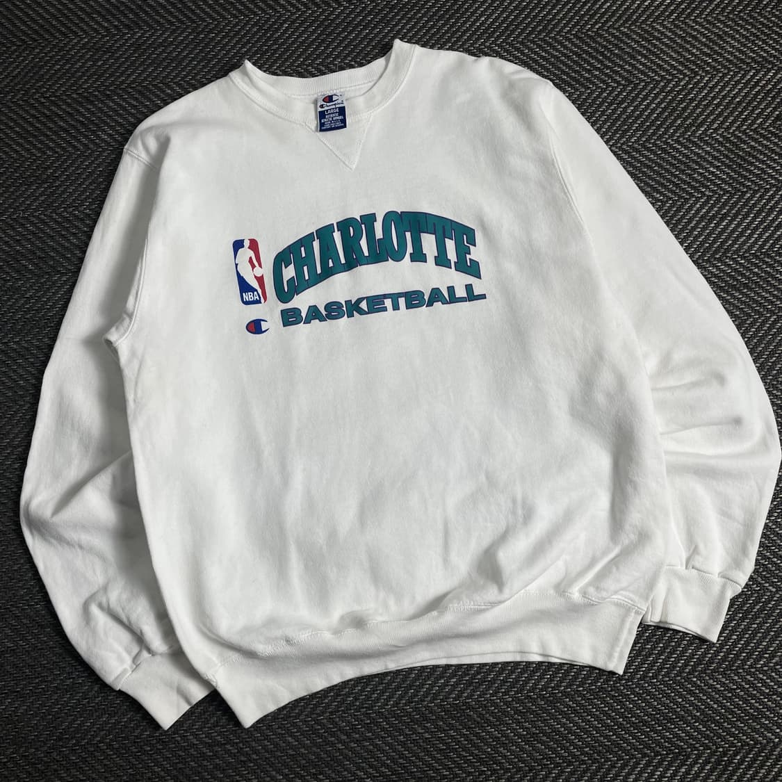 90s 챔피온 NBA 샬럿 호네츠 스웻 셔츠y 3611 상품이미지1