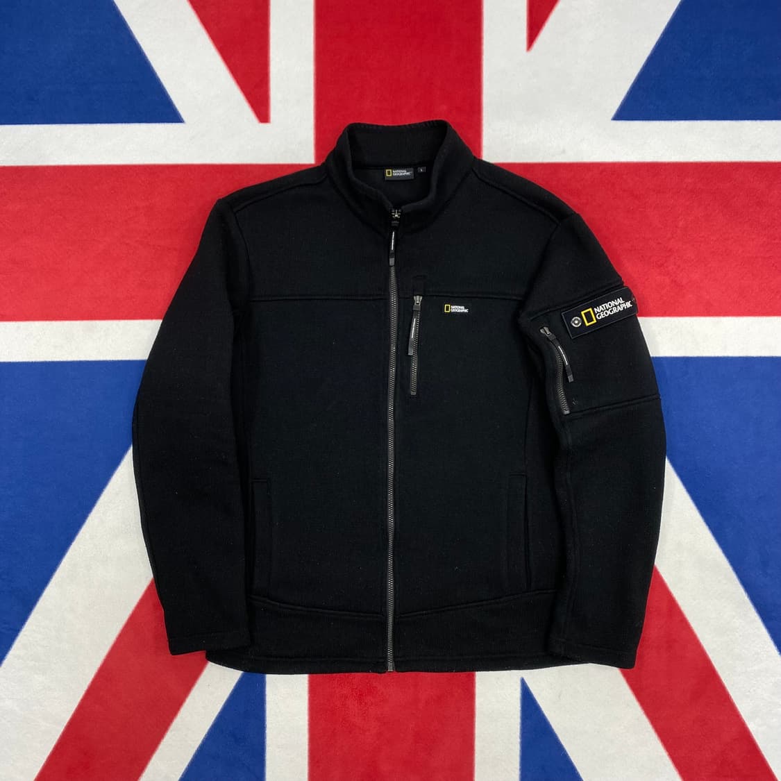 내셔널지오그래픽 니트집업 L 상품이미지1