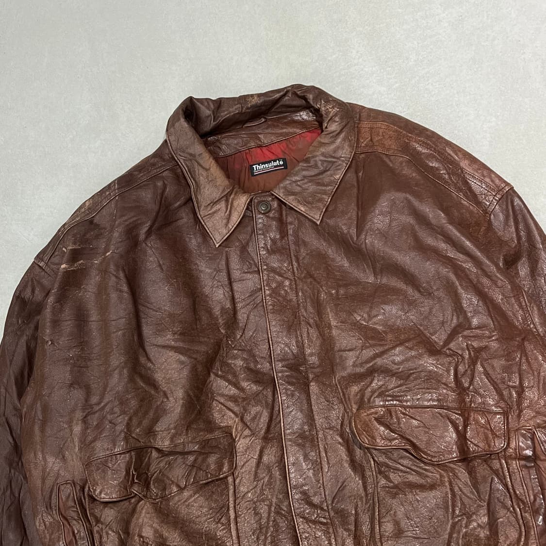 리얼레더 봄버자켓 s09066 상품이미지3