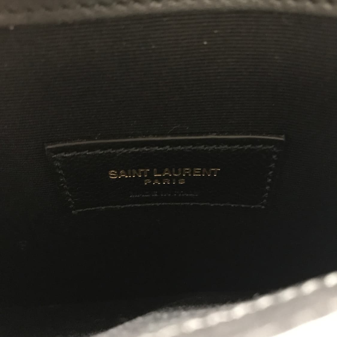 YSL 입생로랑 금장 로고 클러치 블랙 상품이미지4